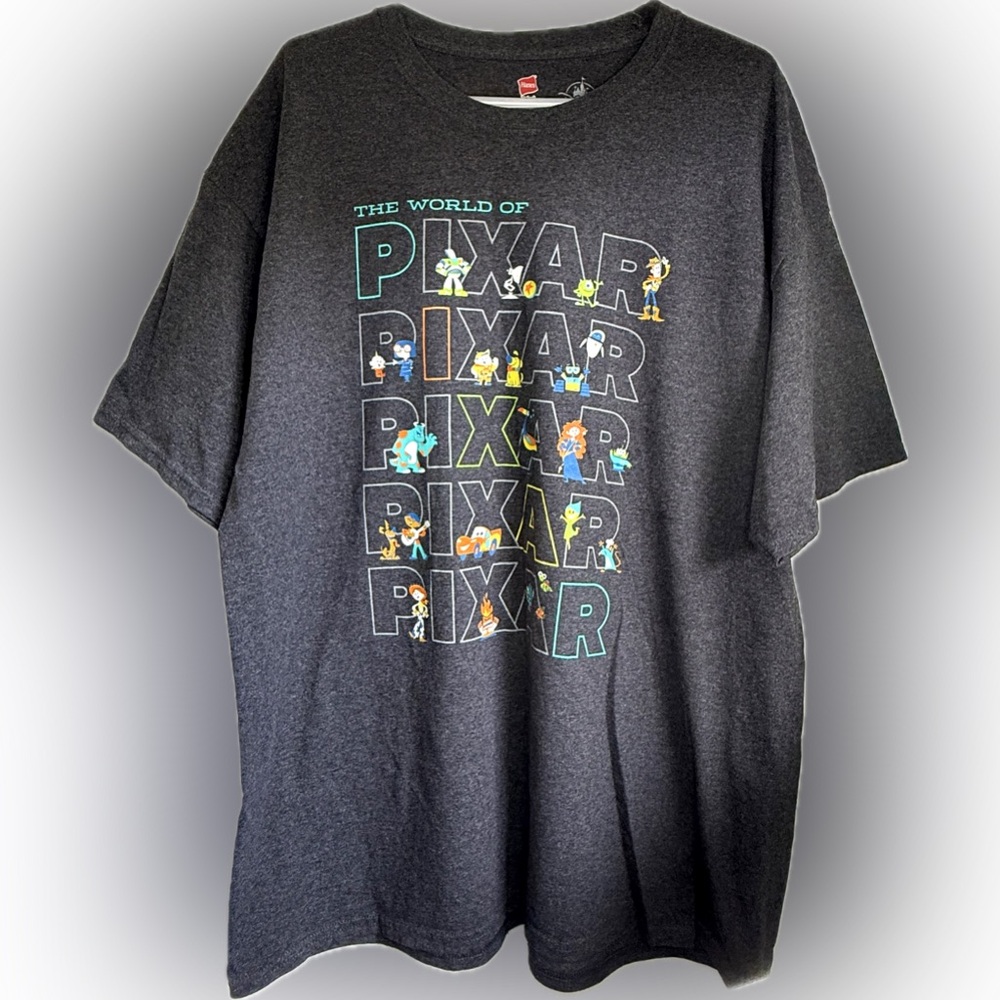 Disney Parks The World of Pixar Hanes Adult T-Shirt Size 2XL